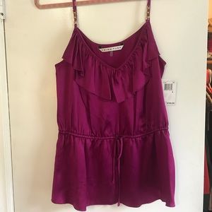 Purple Trina Turk silk tank